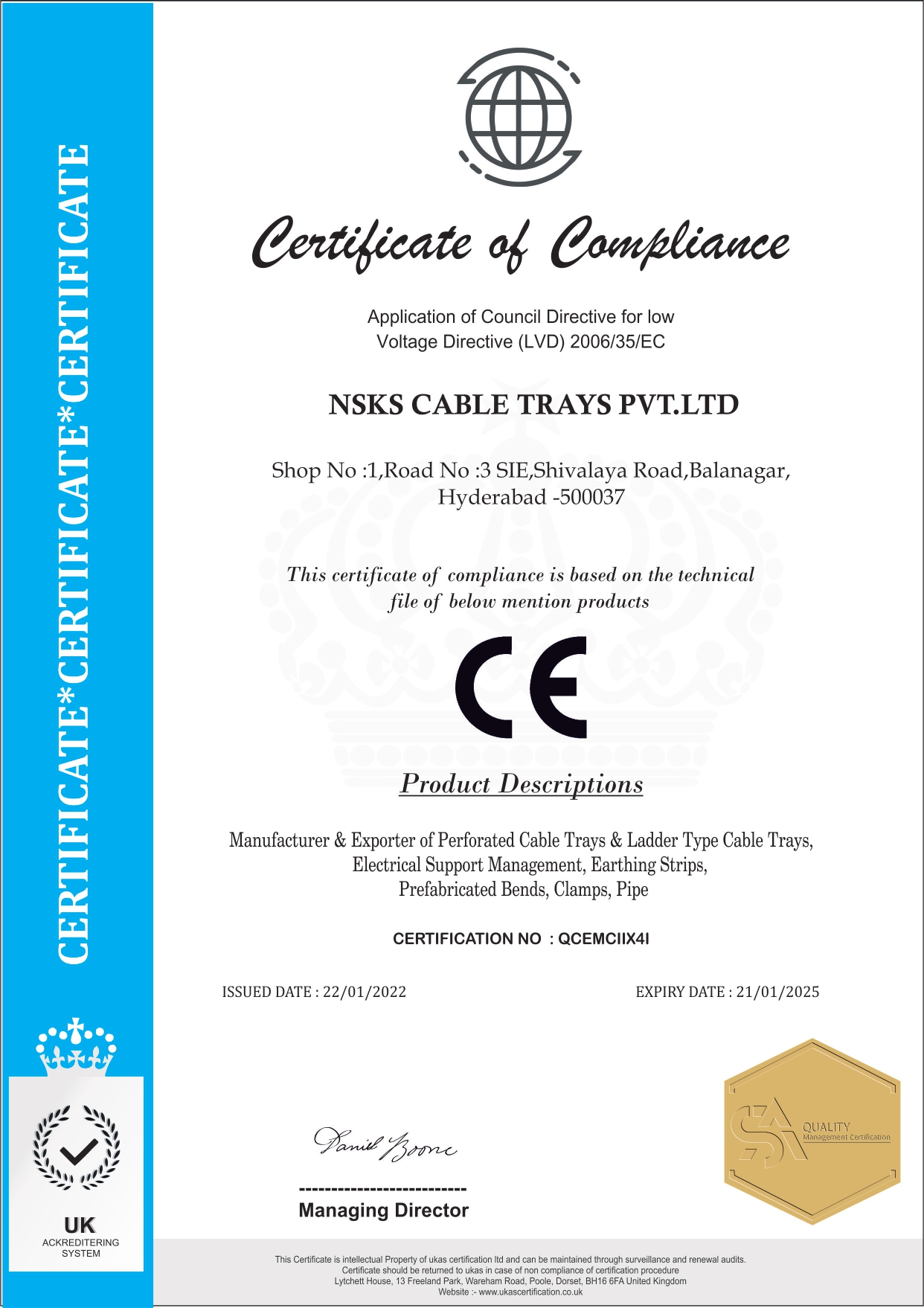 CE Certificate